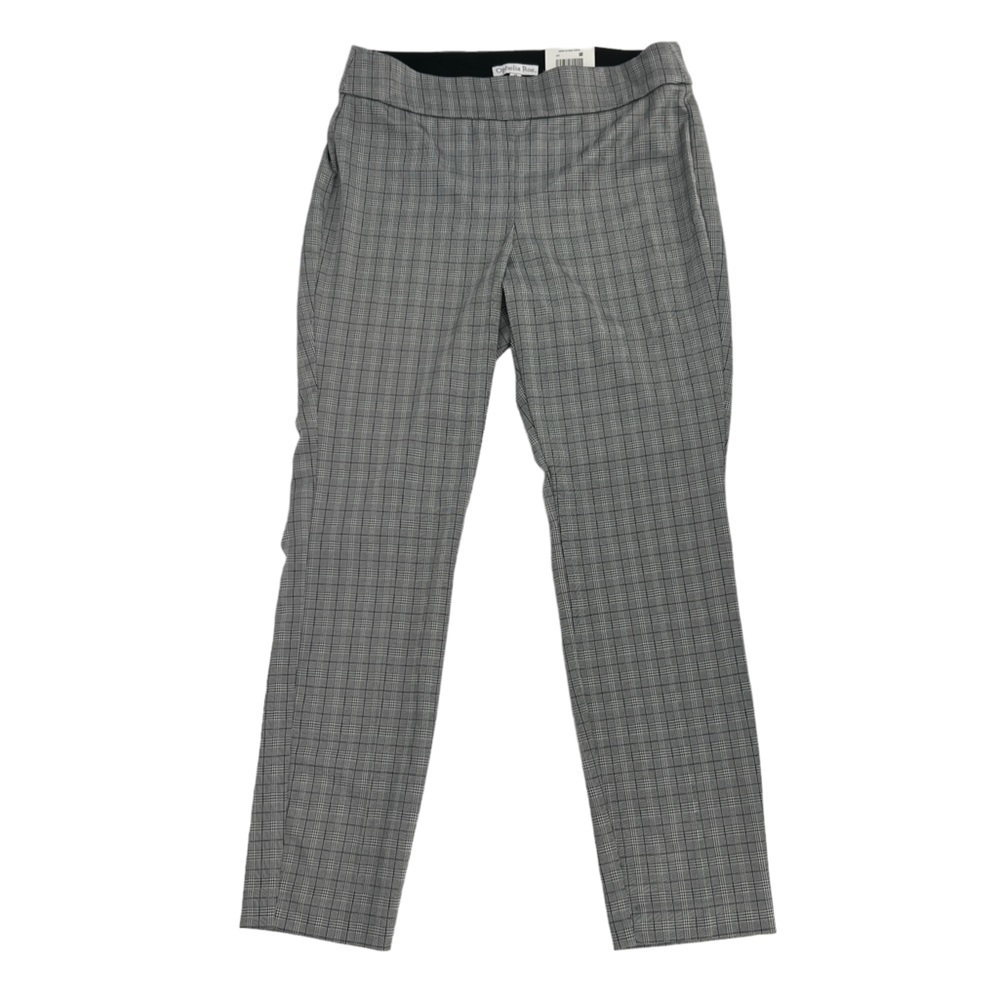 NWT Ophelia Roe Black Checkered High Rise Skinny Pants Size Medium Women’s